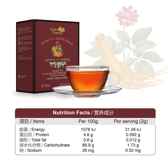 Body Conditioning Drink for Qi Deficiency Physique 气虚体质浓缩调体饮