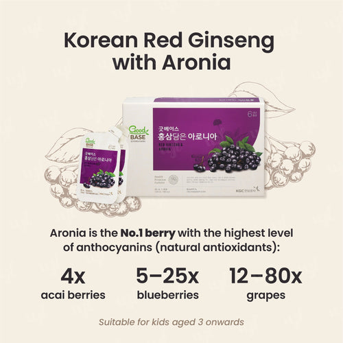 Aronia with Korean Red Ginseng Pouch 高丽参野樱莓袋装